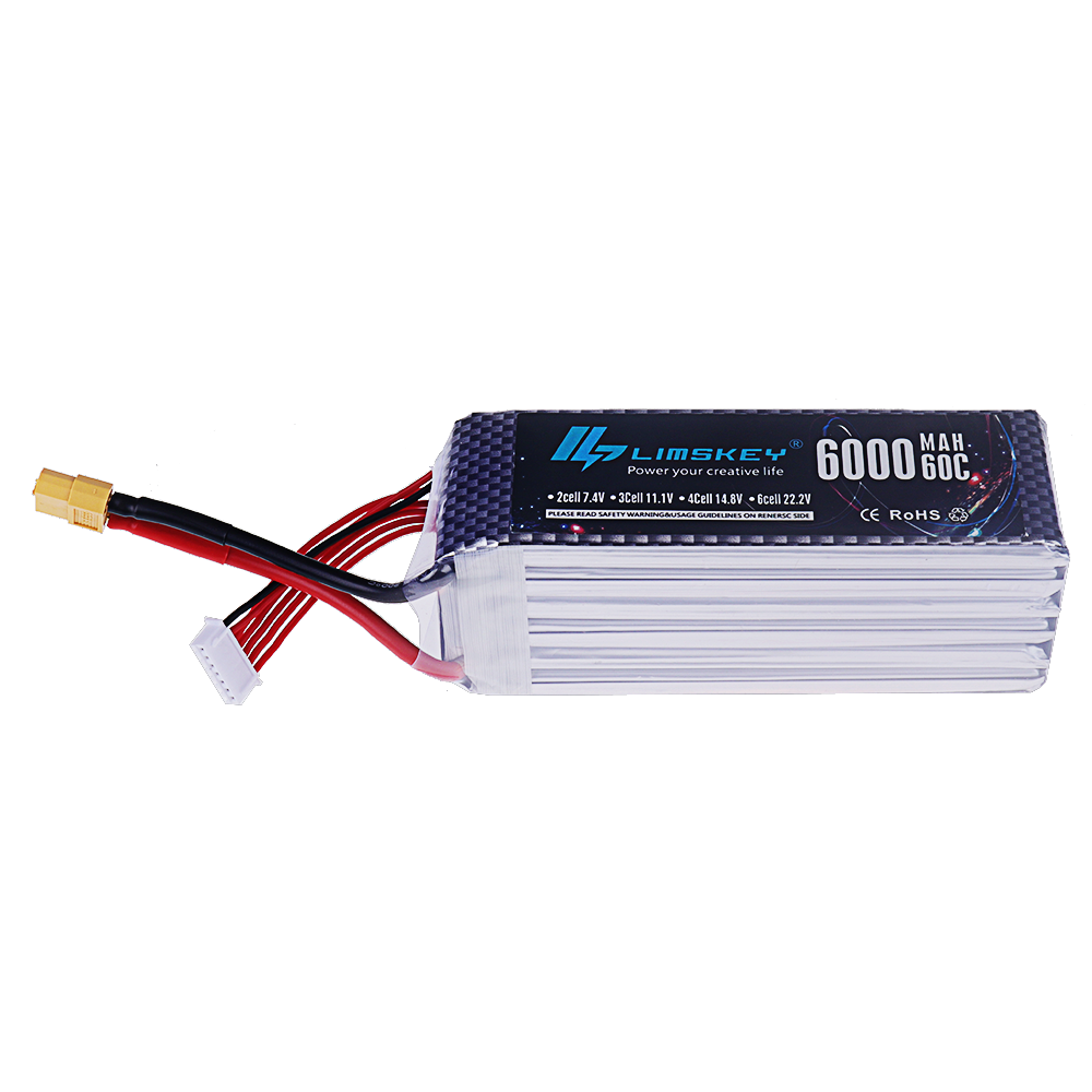 7.4V 11.1V 14.8V 22.2V 6000mAh - 4S Lipo Battery 14.8V 6000Mah review and price